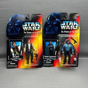 Kenner 1995 Star Wars The Power o/t Force Han Solo & Lando Calrissian